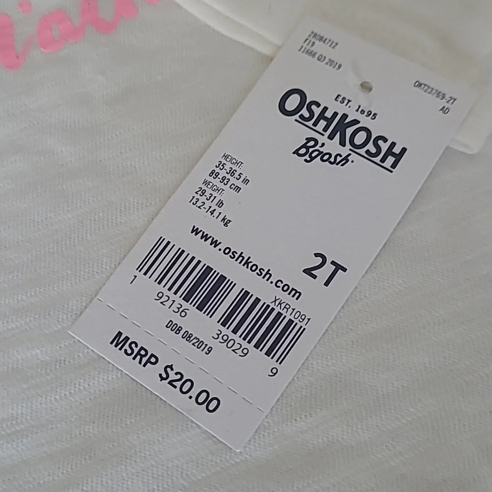 NWT OshKosh B'gosh Kids T-Shirt Lot of 3 ❤️